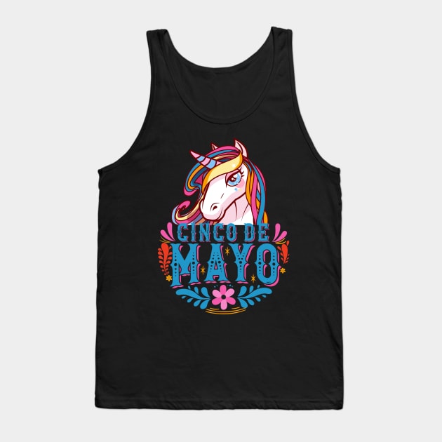 Cinco de mayo Mexican Unicorn Funny Humor product Tank Top by creative